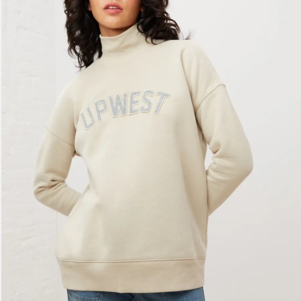NEW Upwest Varsity Mockneck Sweatshirt Women's - L